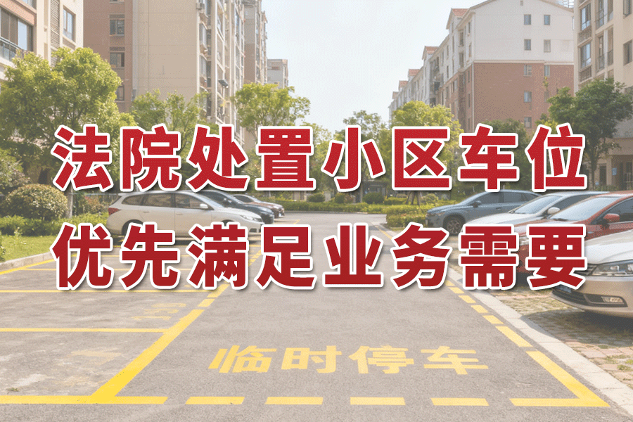 法院处置小区大量车位，在保障债权人权益前提下，应首先满足业主需要，据此制定分零拍卖方案。最高人民法院指导性案例256号